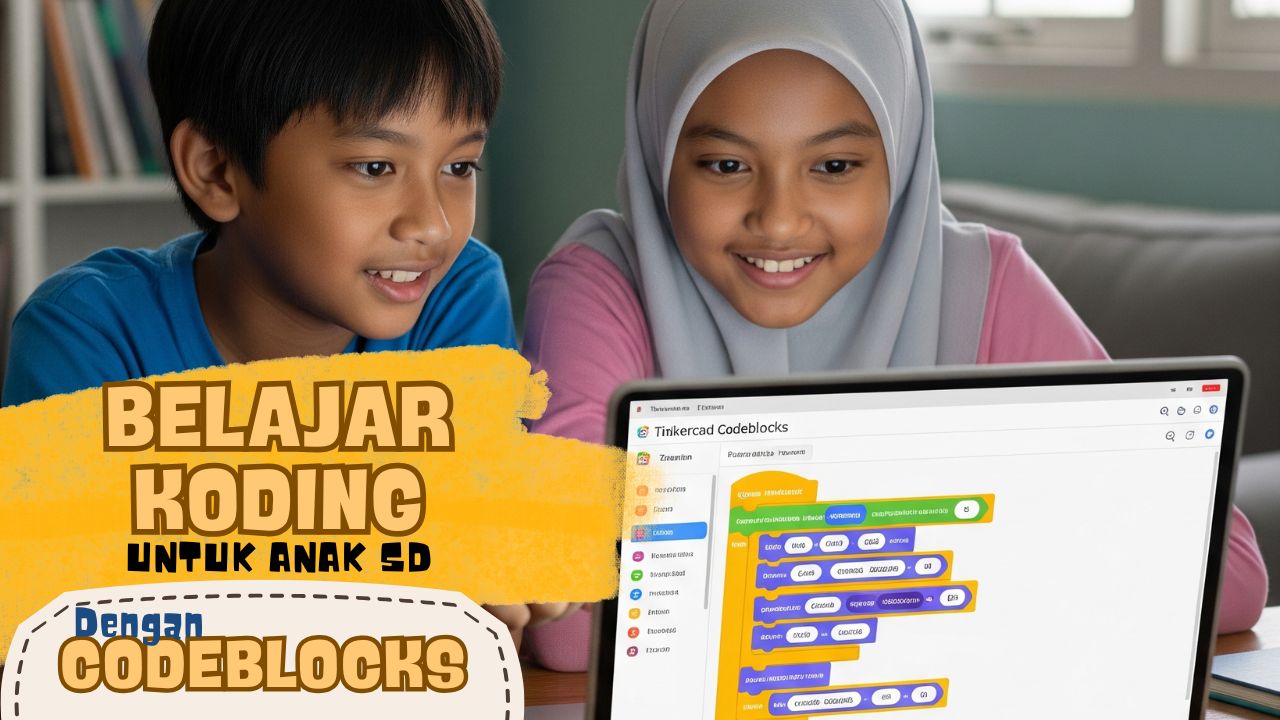 Belajar Koding dengan Tinkecad Codeblocks Untuk Sekolah Dasar
